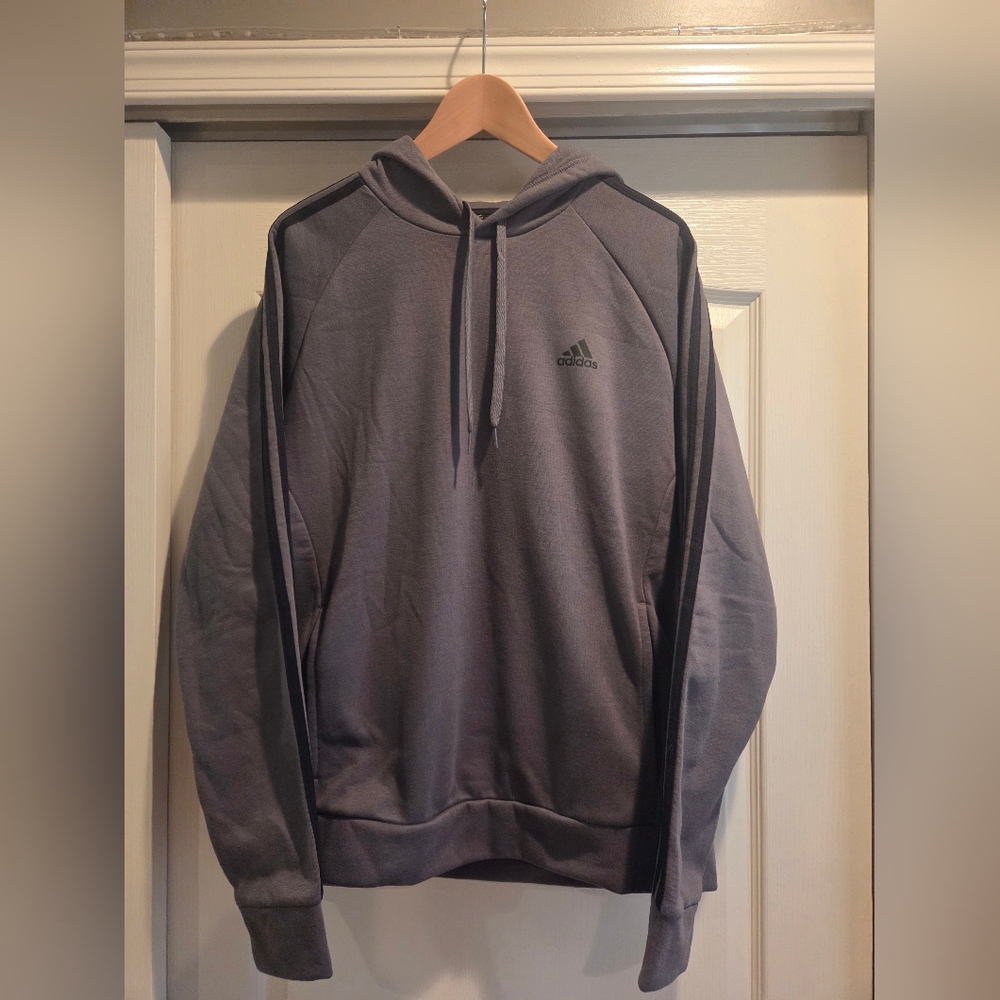 Adidas Men's Gray Hoodie